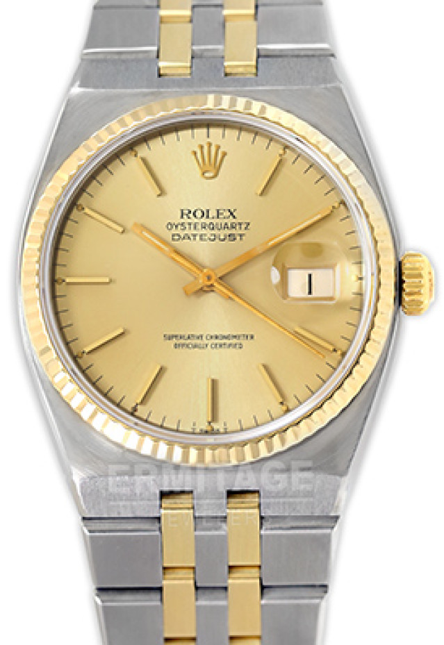 Pre-Owned Rolex Oysterquartz 17013 Gold & Steel